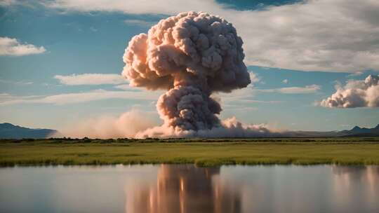 户外核爆炸特效素材