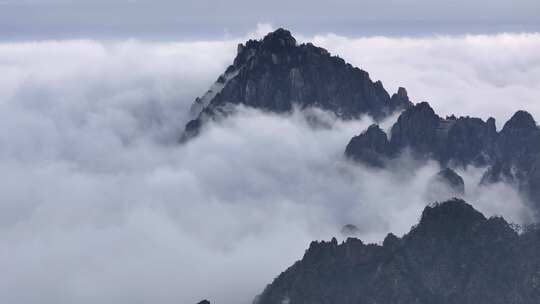 安徽黄山雪景