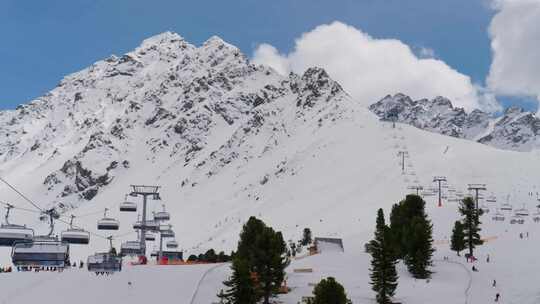 滑雪，缆车，度假村，冒险运动