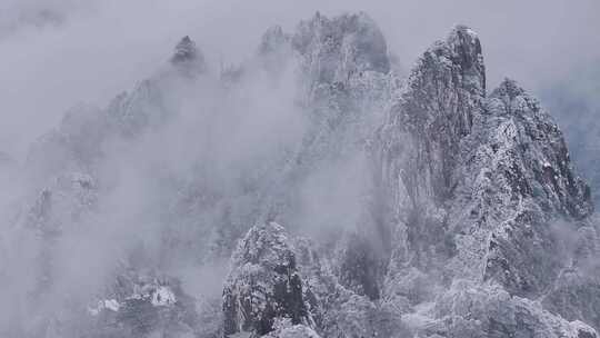 安徽黄山雪景