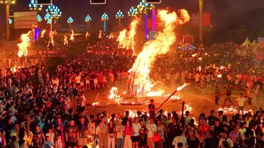 凉山西昌火把狂欢夜火把节宣传片