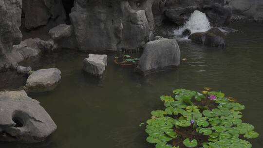 杭州江寺公园古典园林风景