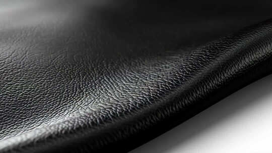 黑色皮革质感特写