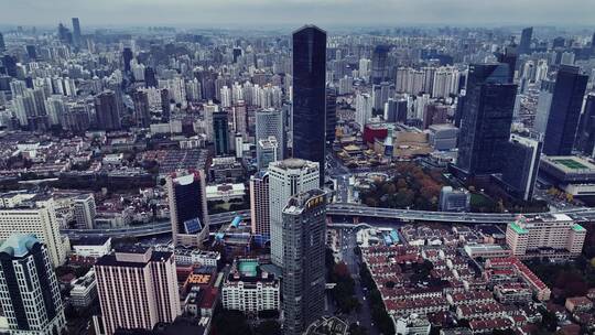 上海浦西静安区延安高架
