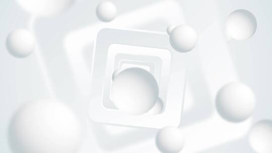 艺术抽象   唯美简约白色小球浮动背景