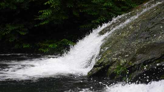 河流慢镜头水流升格山泉水 大自然 清澈溪流