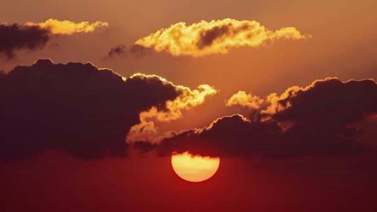 日出日落朝霞晚霞黄昏夕阳太阳阳光穿透云层