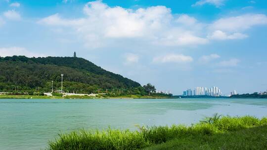 南宁青秀山龙象塔邕江风景