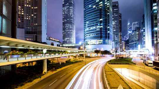 香港城市景观延时摄影