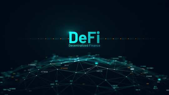 去中心化金融Defi加密货币数字地球4K