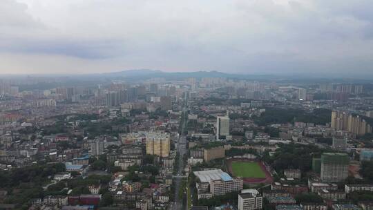 湖南益阳城市风光航拍