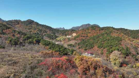 辽宁千山秋景航拍