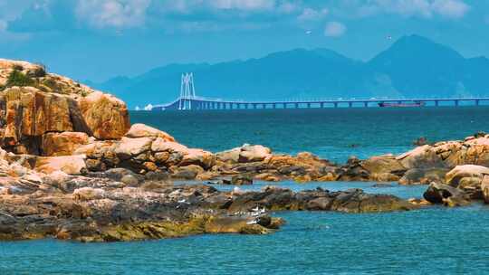 珠海航拍港珠澳大桥