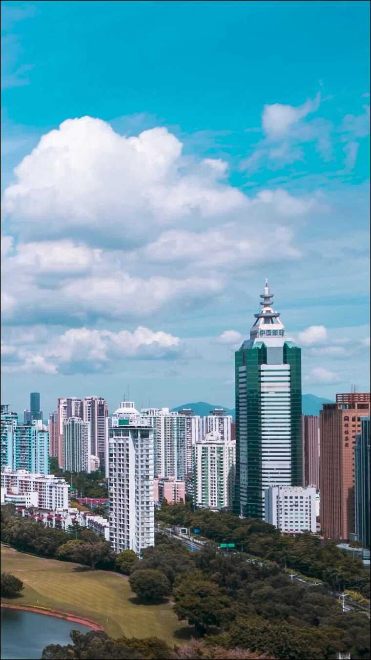 深圳_高尔夫俱乐部_深圳CBD_流云_竖屏