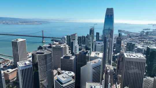 旧金山CBD金融区视频素材模板下载