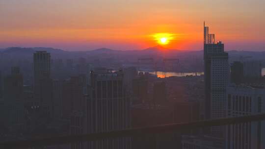 城市 城市日落黄昏