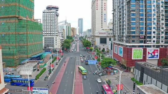 广西南宁城市BRT路线航拍