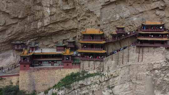 大同悬空寺航拍