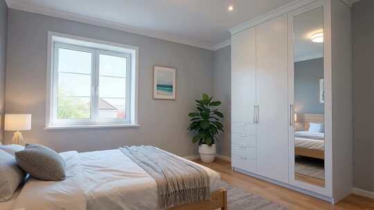 现代简约风格卧室室内场景