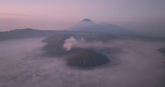 航拍印尼Bromo火山