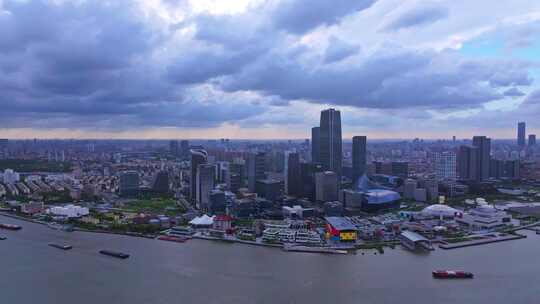 上海徐汇滨江西岸艺术中心CBD航拍