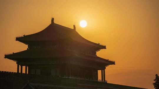 紫禁城日落
