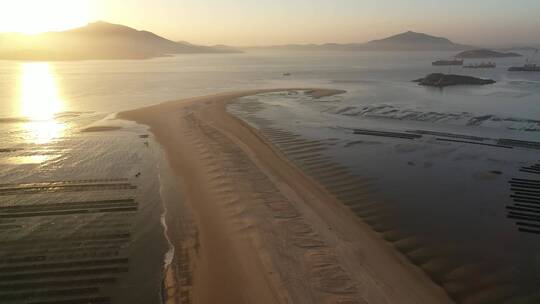 福建福州平潭岛象鼻湾滩涂自然风光