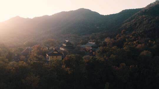 航拍灵隐寺