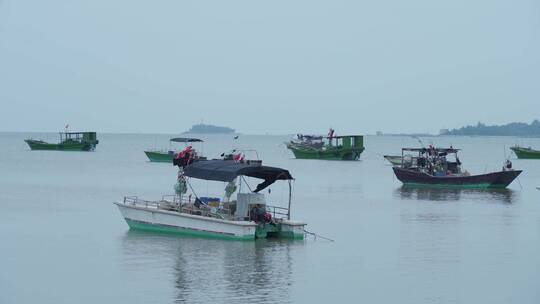 渔船 渔船停港
