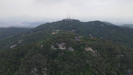 航拍福建泉州城市风光交通地标建筑