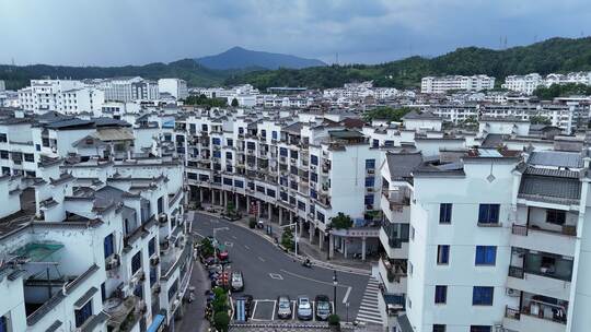 航拍福建泰宁县城城市建设