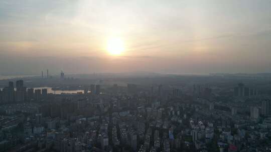 江西九江建设九江大景航拍