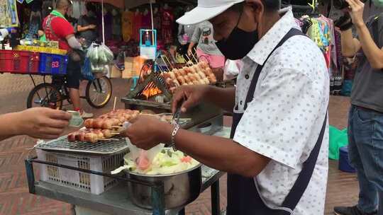 卖街头食品的人