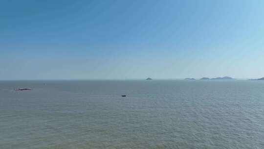 大海航拍港珠澳大桥海岸线风光视频素材模板下载