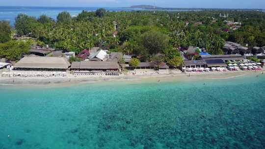 印度尼西亚龙目岛吉利群岛的天线视频素材模板下载