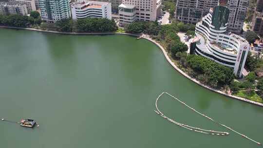 厦门市白鹭洲公园筼筜湖白鹭女神湖滨南路