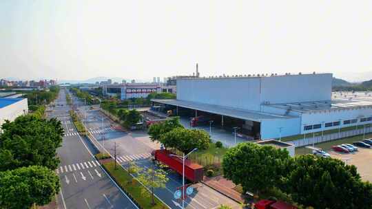 可口可乐瓶装商生产佛山三水公司航拍