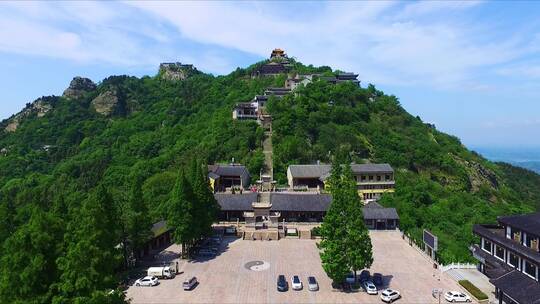 武汉黄陂区木兰山景区航拍