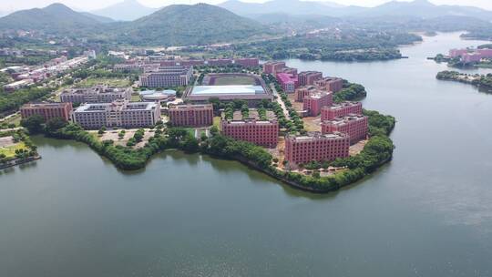 福建省泉州市洛江区马甲镇仰恩大学航拍校园