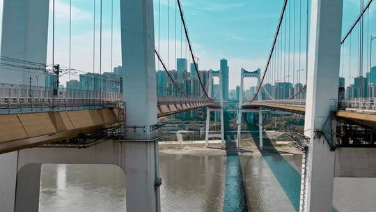 重庆鹅公岩大桥航拍视频素材模板下载