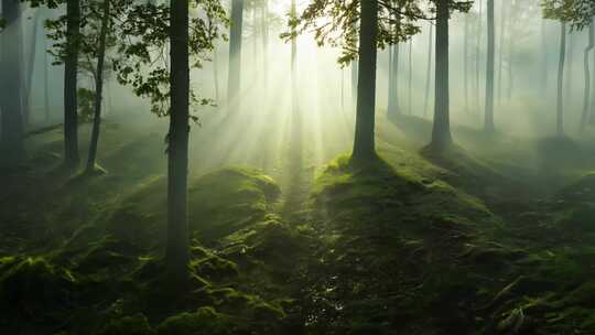 唯美大自然梦幻阳光森林02