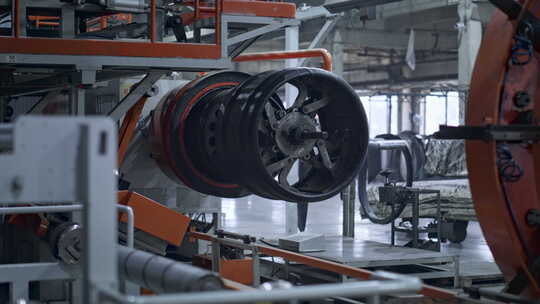 自动化轮胎制造生产工厂 【4K】