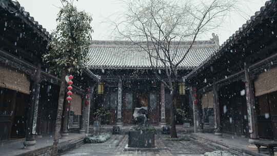 雪中四合院-3