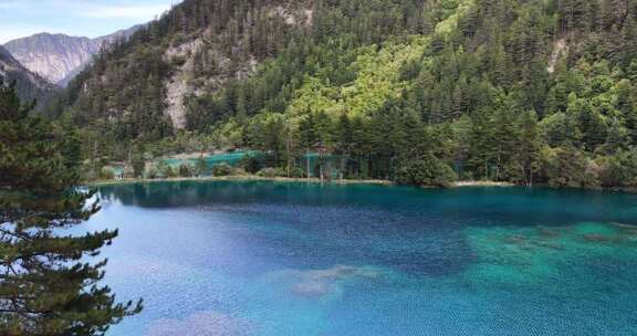 四川阿坝九寨沟航拍