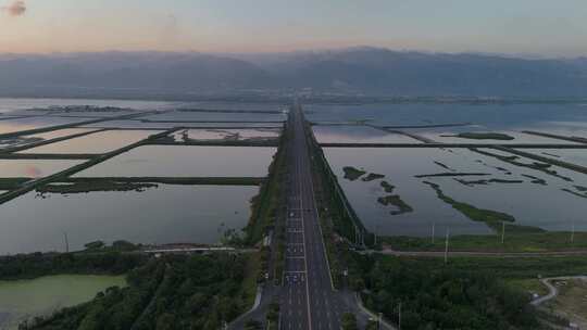 山西运城七彩盐池景区