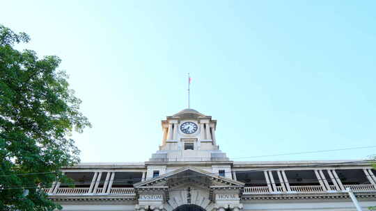 广州老街粤海关历史景观欧式建筑