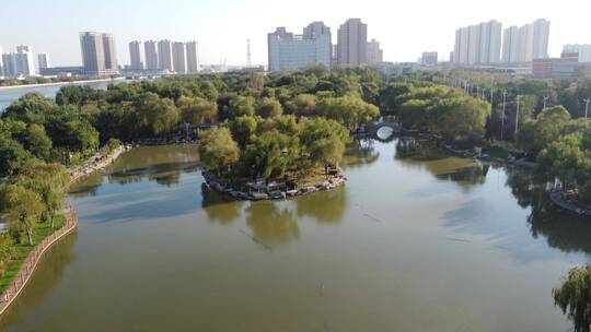汉沽记实 滨海新区 汉沽 河西公园视频素材模板下载