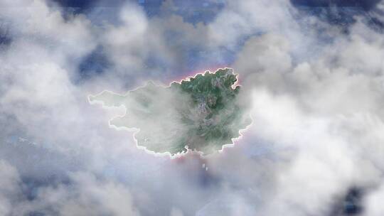 广西区位地图-写实地形