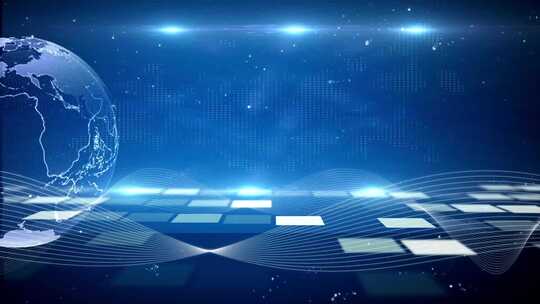 科技感地球背景画面