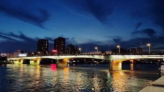 湖南衡阳湘江大桥夜景